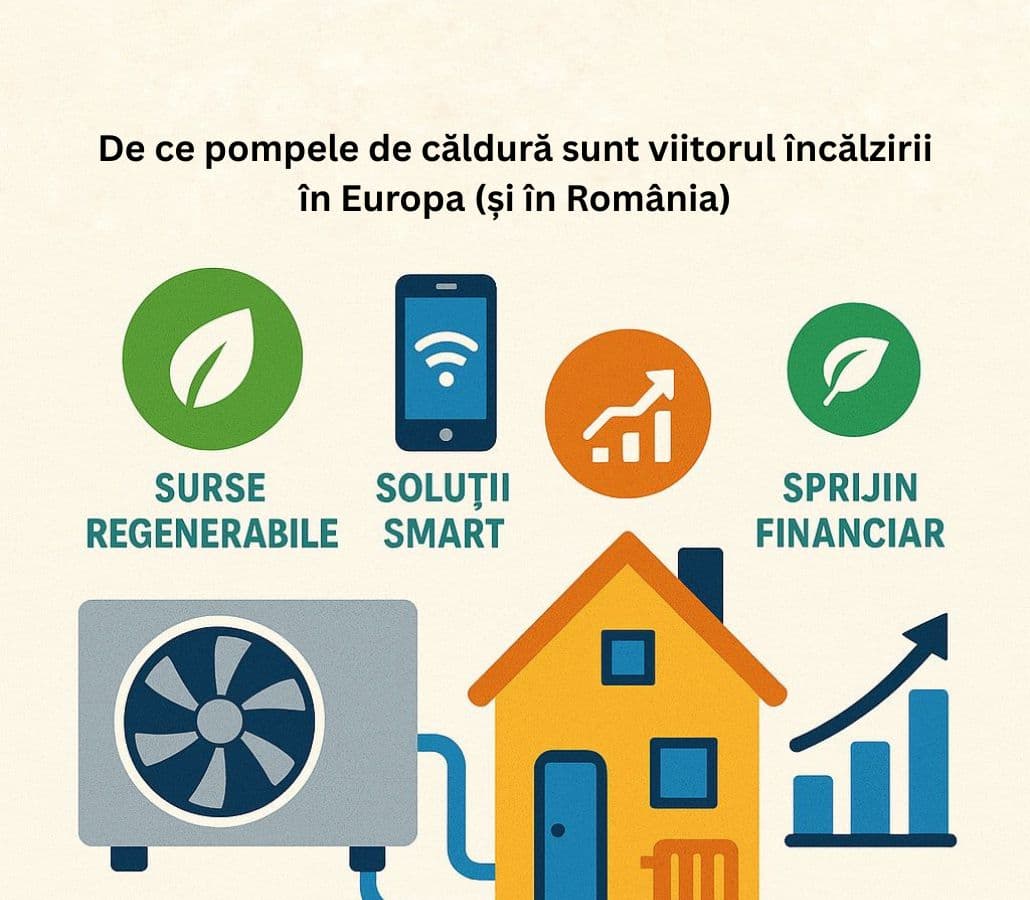 De ce pompele de căldură sunt viitorul încălzirii în Europa (și în România)