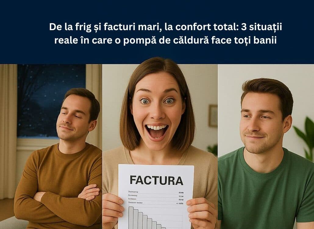 De la frig și facturi mari la confort total: 3 situații reale în care o pompă de căldură face toți banii